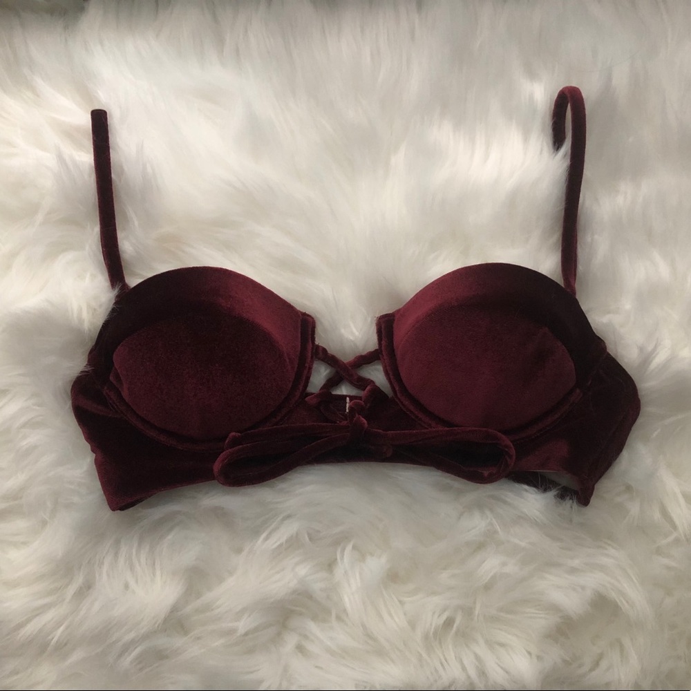 Crushed Velvet Swim Top